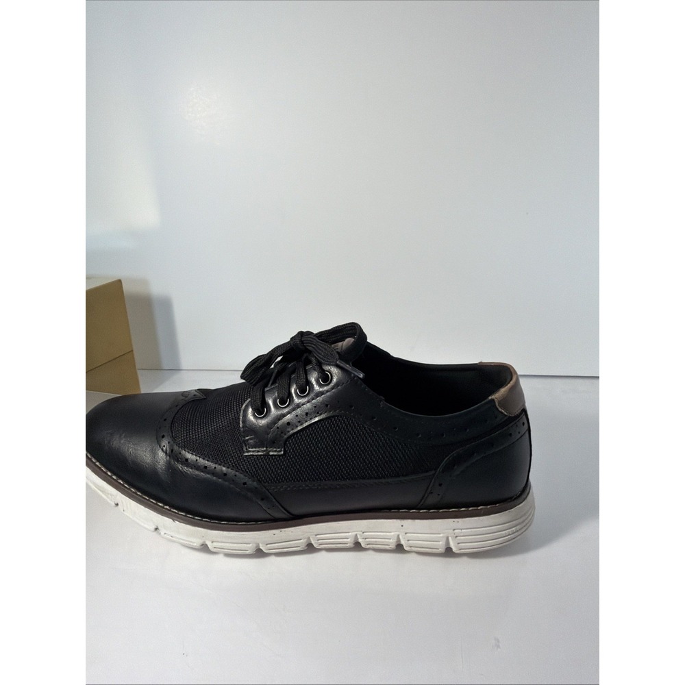 LONDON FOG Collection Mens Sneakers Oxford Style  size 11 Lace up Shoes Black - Picture 7 of 16